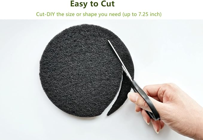 Kitchen Compost Bin Charcoal Filter 7.25 Inch Diameter Extra Thicker & - Image 3