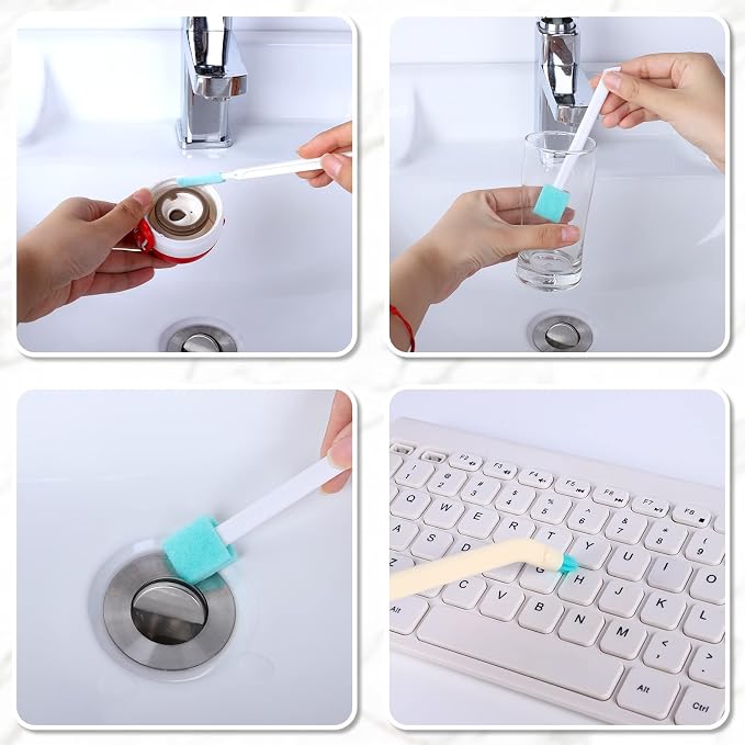 16 Pcs Small Household Cleaning Brushes, Deep Detail Crevice Cleaner Brush - Image 4