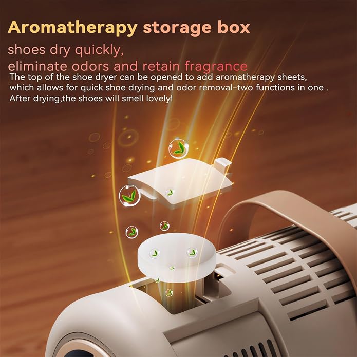 EXELIQ Shoe Dryer with Deodorizer and Warmer Quiet Portable Design - Image 5