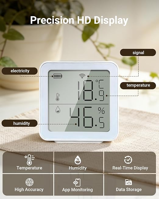 Smart WiFi Thermometer Hygrometer, Indoor Temp Humidity Monitor - Image 7