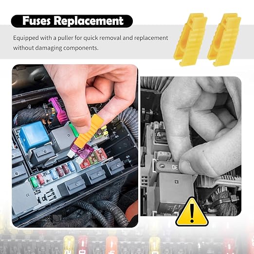 Car Fuses Assortment Kit with Car Fuse Tester, 3-Size Fuses Automotive Kit with - Image 5