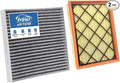 Engine+Cabin Air Filters Fit for 20-22 Ford Escape 2.0L, 22-24 Maverick by RVgolf