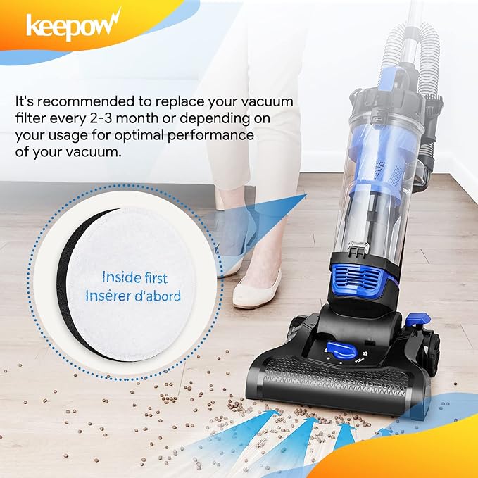 KEEPOW Vacuum Filters for Eureka PowerSpeed Cordless Vacuum Cleaner, E0202 - Image 5