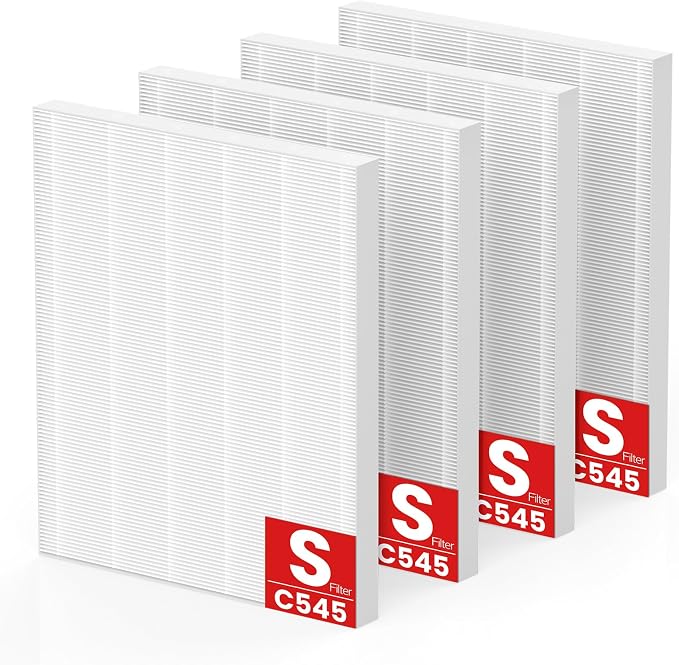 4 Pack C545 Replacement Filter Compatible by isinlive