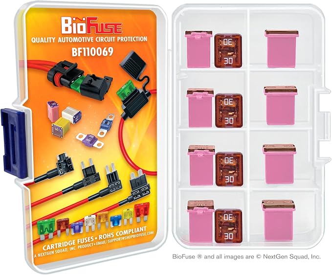 30A Low Profile JCASE 12-Piece Cartridge Fuse Assortment. Fits Most: Nissan - Image 3