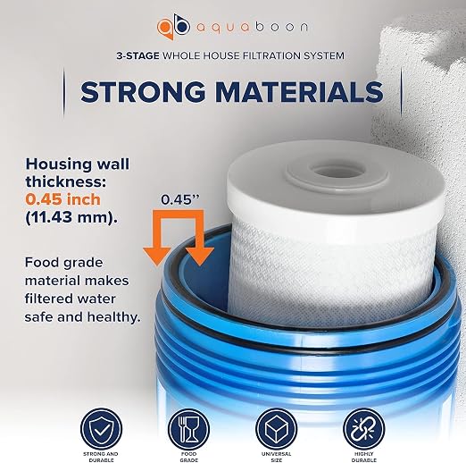 Aquaboon 3-Stage Whole House Water Filter System - Image 5