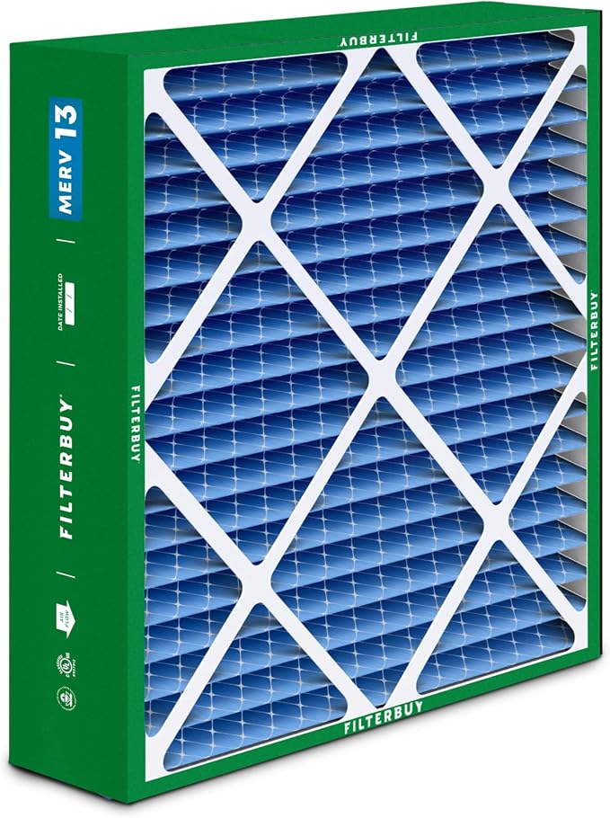 Filterbuy 20x26x5 Air Filter MERV 13 Optimal Smoke & Allergy Defense, Pleated - Image 9