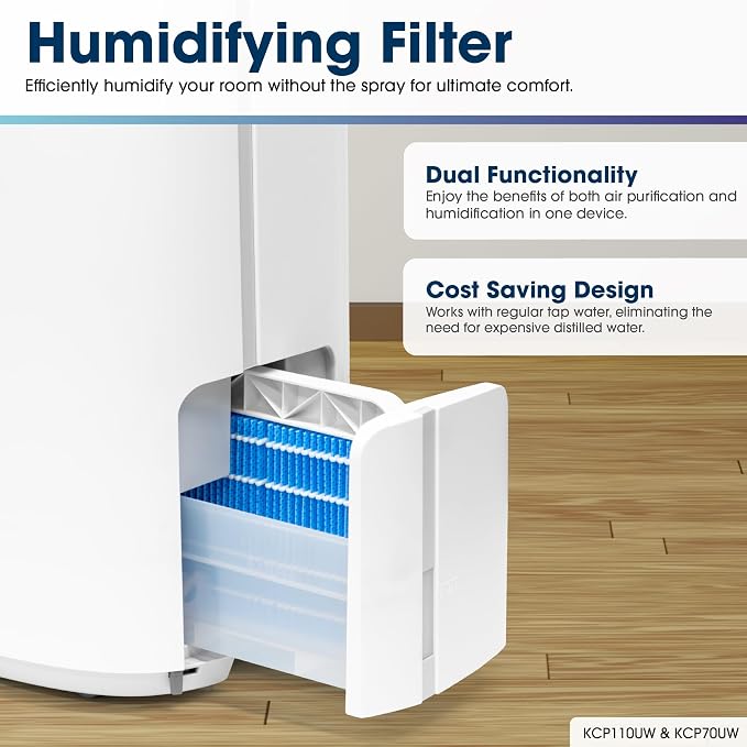 Sharp Smart Air Purifier with Humidifier Combo KCP70UW - Image 11
