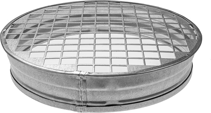 6" Inch Duct End Cap with Steel Mesh by RepaMarket