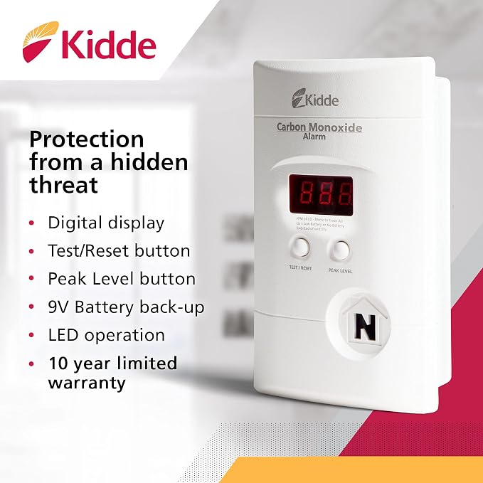 Kidde Carbon Monoxide Detector, Plug-In - Image 2