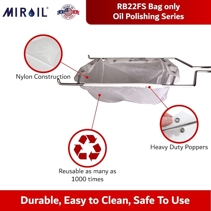 MirOil RB22FS Oil Polishing Filter Bag, Maintain Quality & Taste of Fried Foods - Image 4