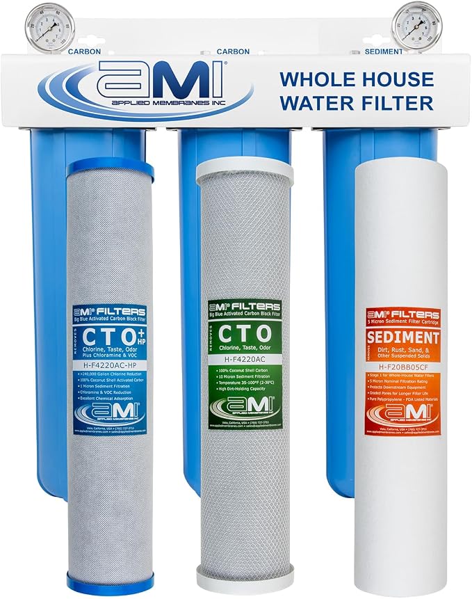 Applied Membranes Inc. 3-Stage Whole-House Water Filter System by AppliedMembranesInc