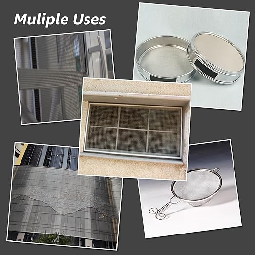 AMZDEPOT 4 Pack 12x12 Inch Wire Mesh, 20 Mesh Stainless Steel Mesh, Never Rust - Image 7