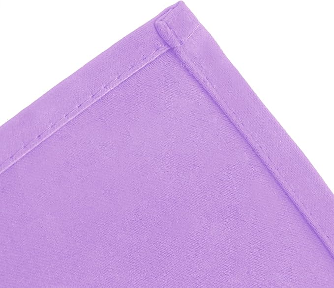 LEMOMO Blackout Curtains 52 x 90 Inch Long Lavender Curtains Set of 2 Panels Room Darkening Curtains for Bedroom and Living Room