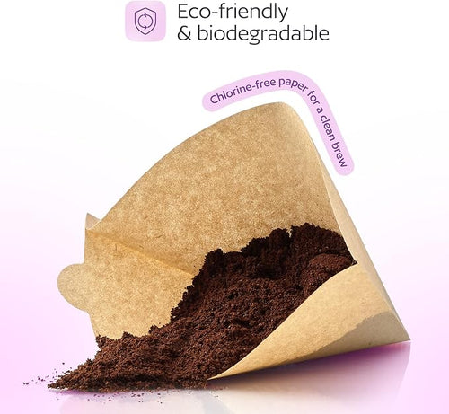 100 Count #4 Unbleached Paper Coffee Filters - Image 2