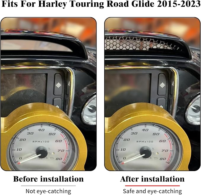 Motorcycle Fairing Mesh Grill Side Vent Screen Cover Fit - Image 7