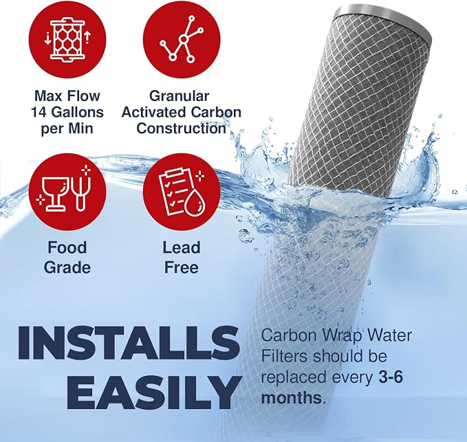 American Made, 5 Micron Dual Purpose Sediment and Carbon Water Filter Cartridge - Image 3