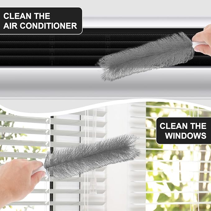 Yuanchu 2 Pcs Fan Cleaner Brushes, Bendable Fan Cleaning Brush Cobweb Duster - Image 4
