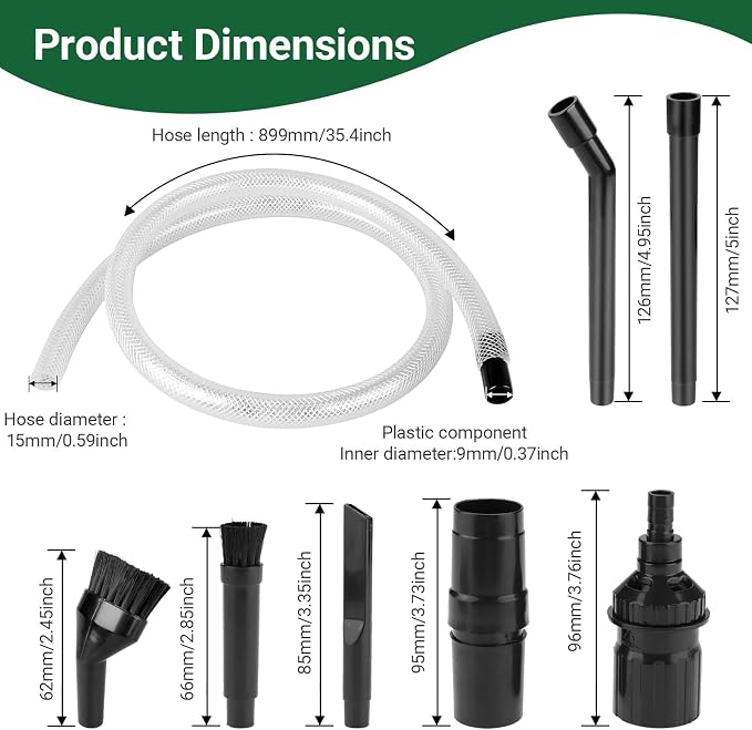 EZ SPARES Micro Cleaning Nozzle Kit, Micro Vacuum Attachment, Universal Vacuum - Image 2