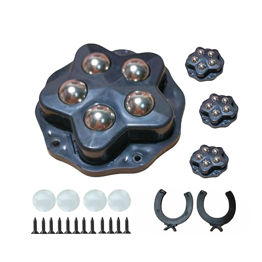 Metal Ball casters, Furniture Sliding 360 Degree Swivel Wheels, Load-Bearing by Unknown