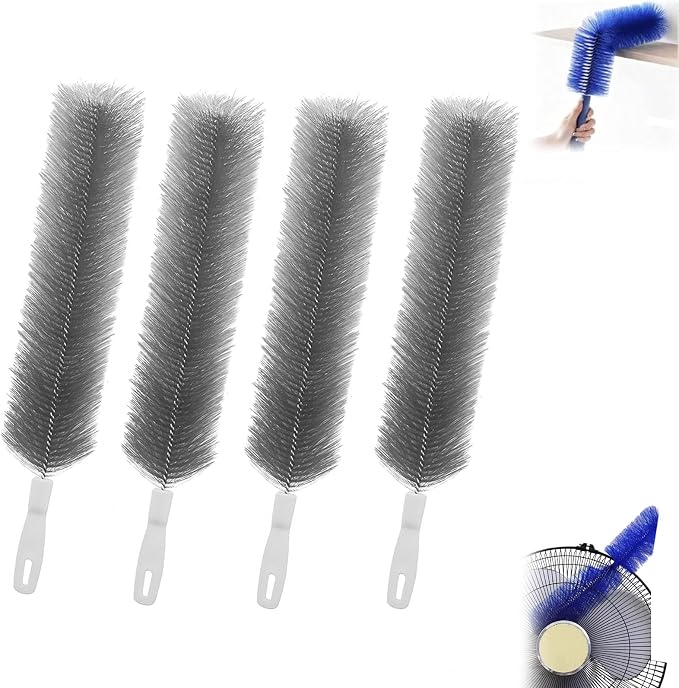 Bendable Microfiber Head, Reusable Dust Remover, Fan Cleaning Brush Washable by Unknown