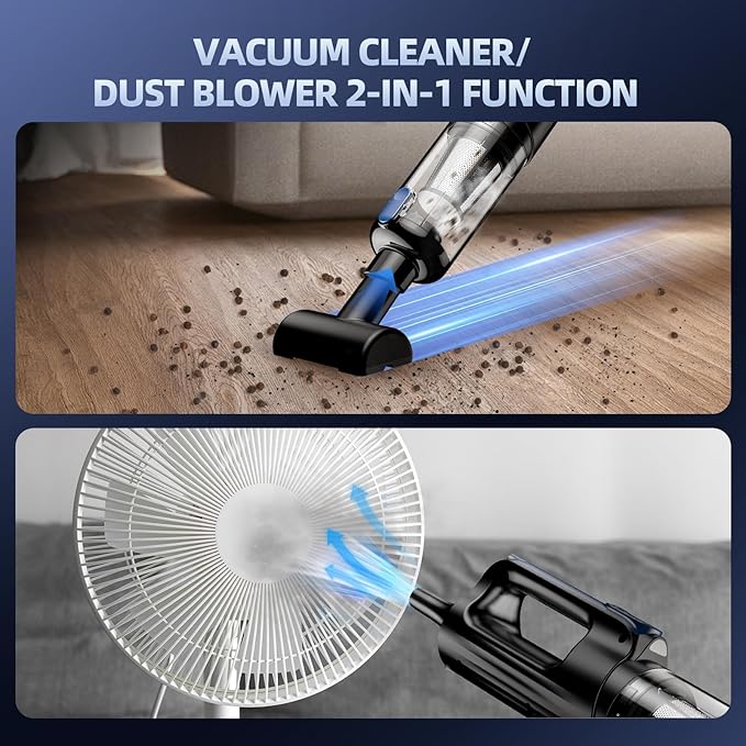 Car Vacuum Portable Cordless, 18000Pa 2 in 1 Vacuum Cleaner&Air Duster - Image 6