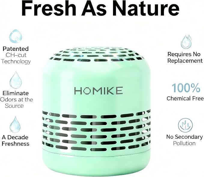 HOMIKE Refrigerator Deodorizer, Odor Eliminator, Last up to 10 Years - Image 3