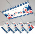 Independence Day Fluorescent Light Covers 4 Pack Five-Pointed Star Frame by Unknown