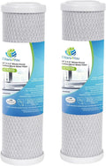 CFS – 2 Pack Carbon Block Water Filter Cartridges Compatible by CompleteFiltrationServices