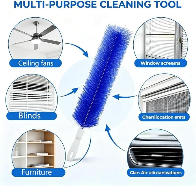 Bendable Microfiber Head, Reusable Dust Remover, Ultimate Dust Cleaning Brush - Image 6