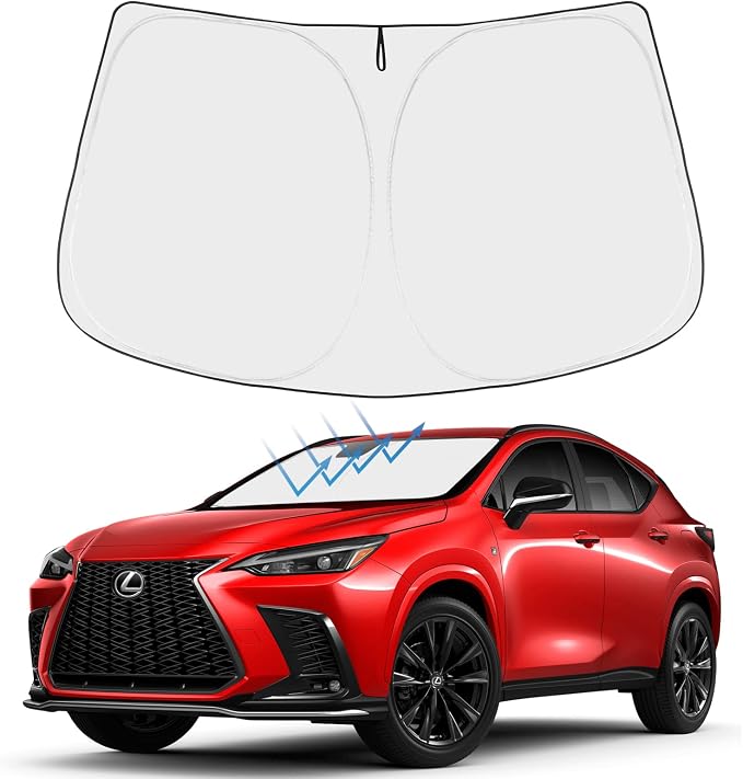 Proadsy Windshield Sunshade for 2022-2025 2026 Lexus NX NX250 NX350 NX350h by Proadsy