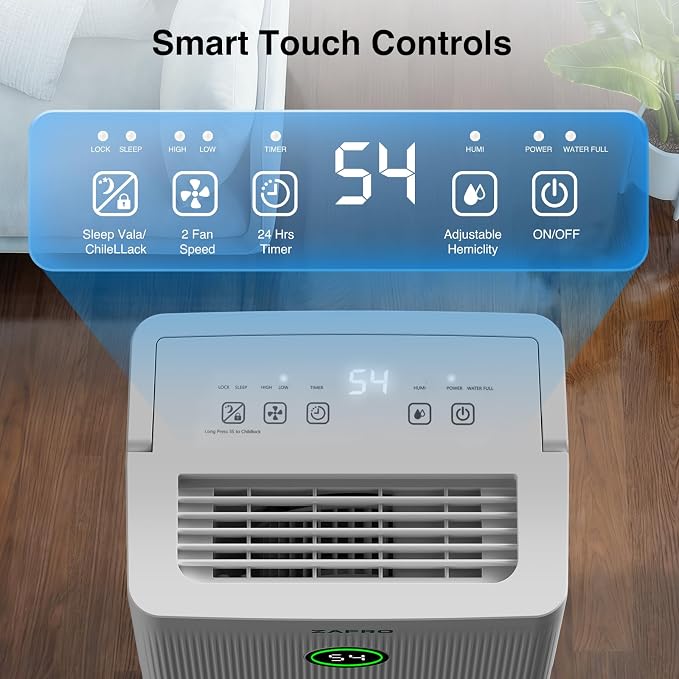 ZAFRO 1600 Sq.Ft Dehumidifiers for Home and Basement - Image 4