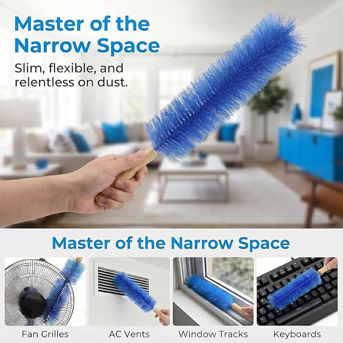 Fan Cleaning Brush, 2026 New Bendable Microfiber Head Dusting Brushes, Reusable - Image 4