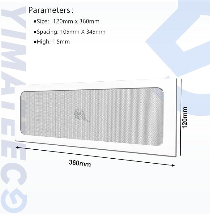 Dust Filter PC 360mm Magnetic Fan Dust Mesh Filter - Image 6