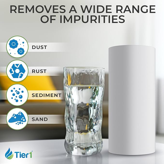 Tier1 1 Micron 10x4.5 Water Filter | Spun Wound Polypropylene Whole House - Image 6