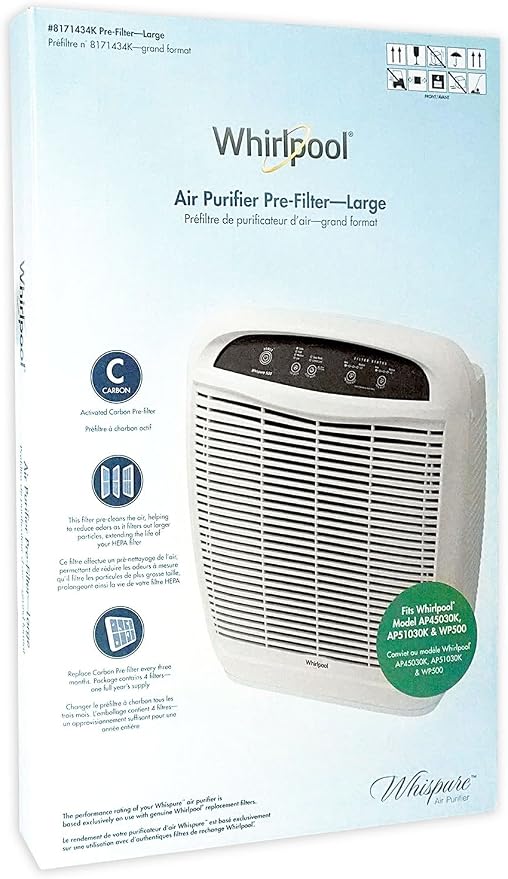 Whirlpool 8171434K, Air Purifier Active Carbon Pre-Filters, Fits Air Purifier - Image 4