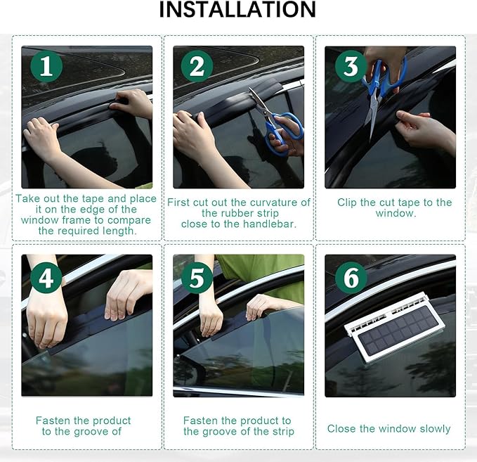 MACHSWON Solar Car Fan, Car Window Fan, Solar Powered Car Exhaust Fan, Car - Image 5