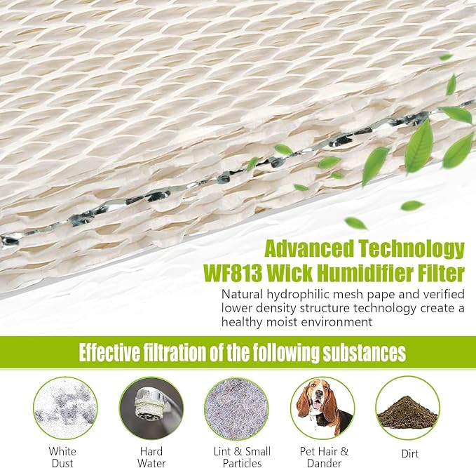 8 Pack WF813 Humidifier Filters Wick Replacement Compatible - Image 3