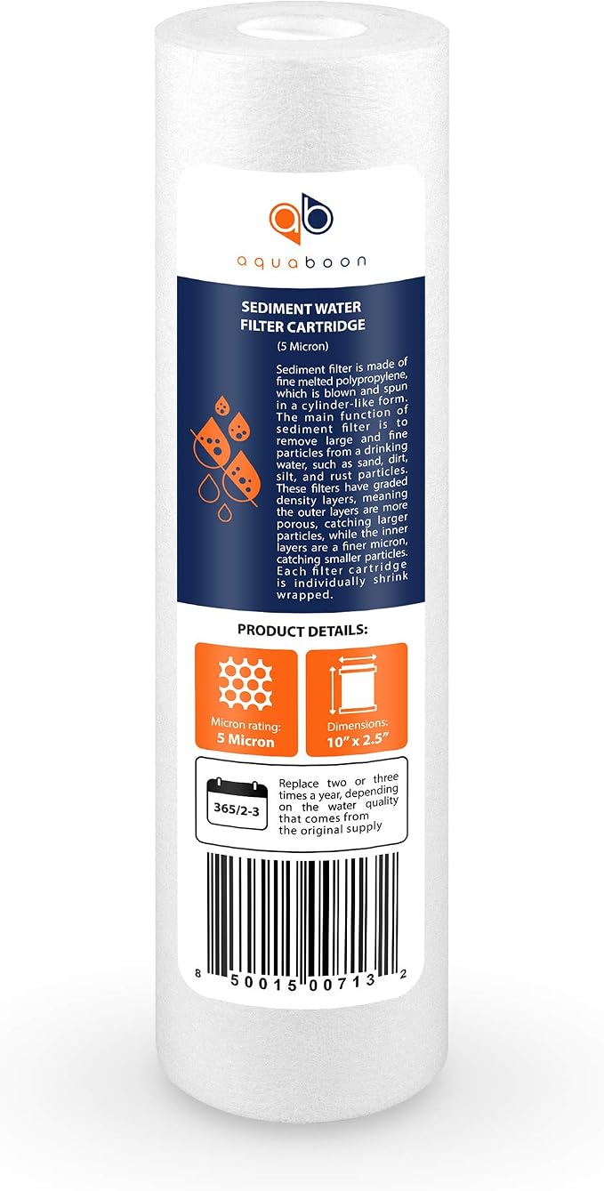 Aquaboon 5 Micron 10 x 2.5 House Water Filters Cartridges - Image 8