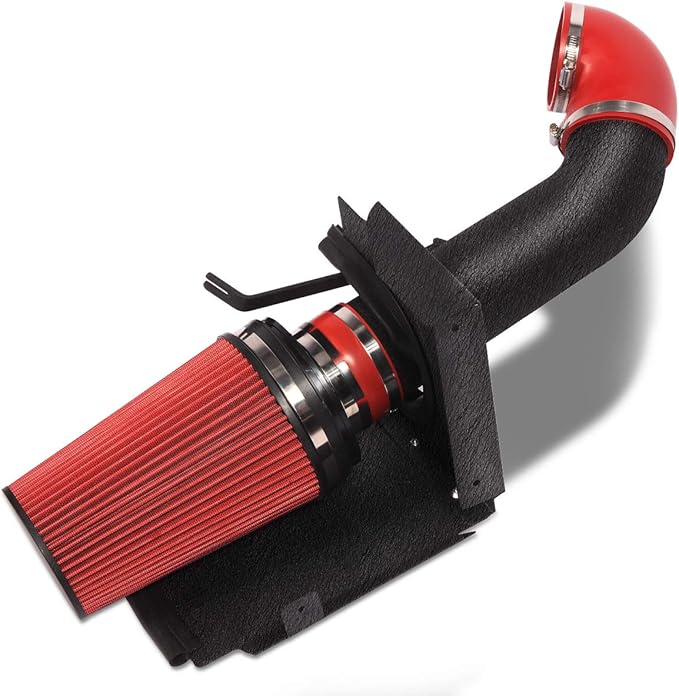 4 inch Cold Air Intake Black Tube + Heat Shield by MOOSUN