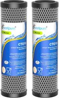 EXCELPURE 1 Micron 10" x 2.5" Whole House CTO Carbon Water Filter Cartridge by EXCELPURE