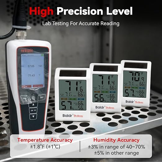 BaldrTherm Room Thermometer Indoor, Humidity Meter, 2026 Upgrade Backlight - Image 4