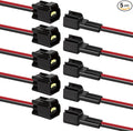5PCS 2 Pin Waterproof Electrical Connectors, 16 AWG 2 Pin Connector, Male by BFXM
