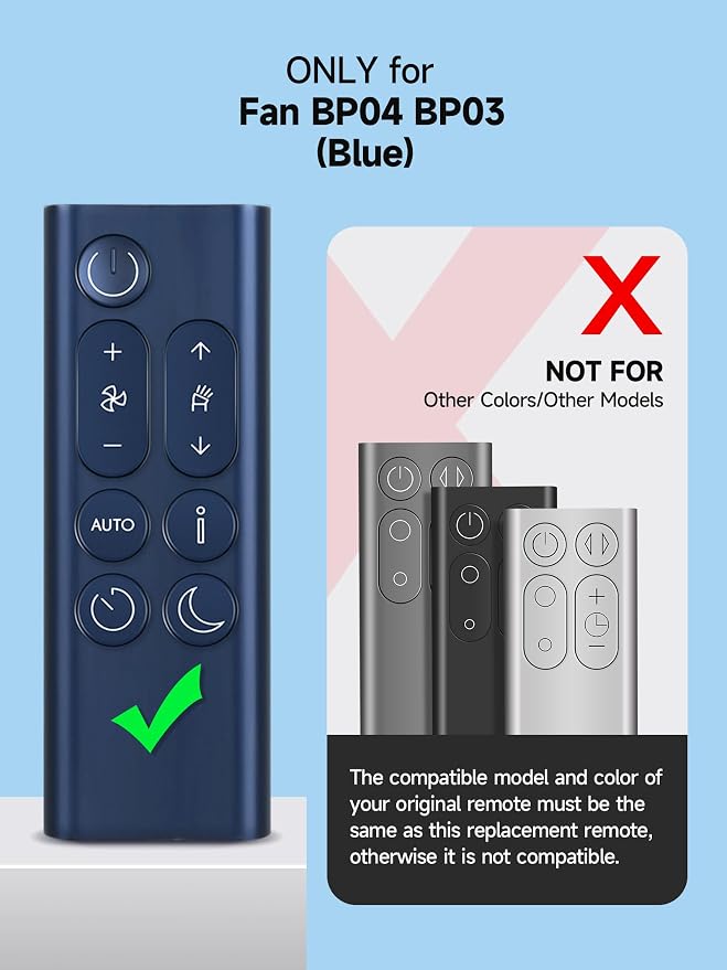 Replacement Remote for Dyson BP04/BP03 Air Purifier-Prussian Blue | Easy pairing - Image 3