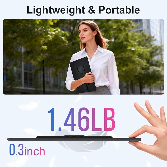 Portable Monitor 16" 1200P FHD Laptop Screen Extender, Horizontal Vertical - Image 6