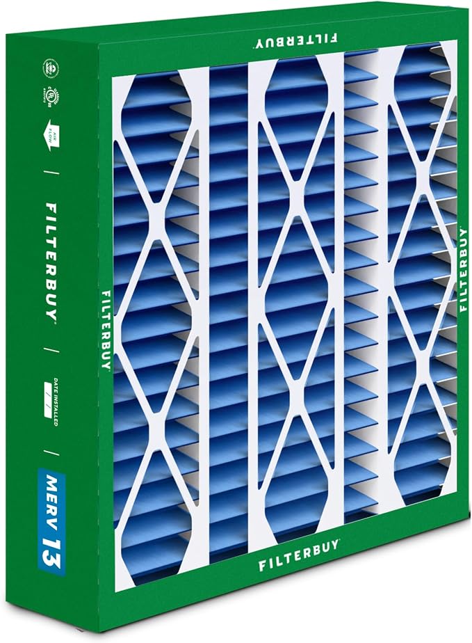 Filterbuy 20x25.25x3.5 Air Filter MERV 13 Optimal Smoke & Allergy Defense - Image 8