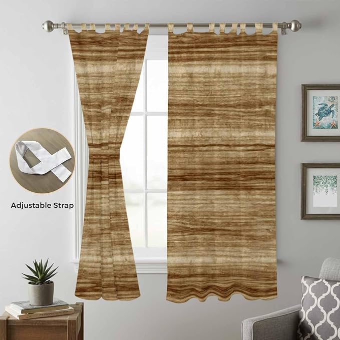 Vintage Western Living Room Curtains 96 Inch Length, Window Curtains Tab Top - Image 5