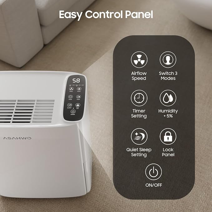 ASAHWo 2500 Sq.Ft Dehumidifier for Basement - Image 6