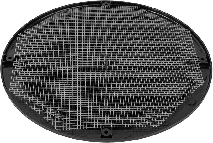 8" Round Air Vent Cover – Black Plastic Soffit Air Vent Deflector - Image 9