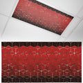 2x4 ft Fluorescent Light Cover for Ceiling Abstract Red Gradient Geometric by Unknown